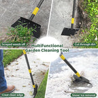 Ice Scraper, Snow Shovel, 2 Spades, 88" Detachable Garden Flat Shovel Scraper, Multifunctional Garden Cleaning Shovels,Heavy Duty Floor Scrapers for Weeding, Edging, Driveway Snow Ice Removal