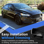 Passenger Side Mirror Cover Replacement for Ford Fusion 2013 2014 2015 2016 2017 2018 2019 2020 2021 2022 - Right Side Mirror Covers, Rear View Mirrors Cap Accessories With Lamp, Black