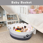 Small Dog Toy Basket, Cute Woven Baskets for Shelves, Decorative Rope Storage Baskets for Nursery, Baby Gift Basket for Diape