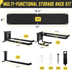 klasit Garage Wall Organizer,15Pack Carries 675 lbs,Garden Tool Organizer 48in With Large Storage Space,Easy Assembly, Sturdy