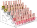JessLab Nail Polish Organizer, 6-Tier Clear Acrylic Sunglass and Essential Oil Holder, Makeup Organizer for Bathroom Vanity C