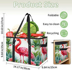 Reusable Grocery Bags Heavy Duty Shopping Bags Foldable Large Tote Bags with Long Handles & Hard Bottom