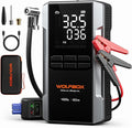 WOLFBOX 4000A Jump Starter with 160PSI Air Compressor, 12V Car Battery Booster, 65W Fast Charge, 88.8Wh Portable Tire