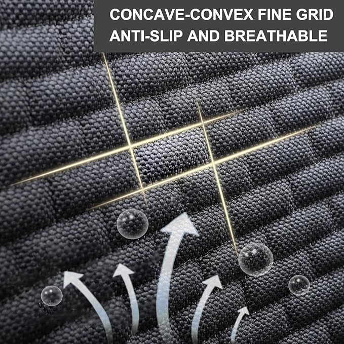 3PCS Car Seat Covers Cushion Pad Breathable Anti Slip Auto Seat Protector Pad with Storage Pocket Universal fit for Most Auto