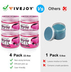 FiveJoy 4Pack Car Cleaning Gel, Car Gel for Cleaning for Interior, Reusable & Durable Detailing Tools, Dust Cleaner Gel for K