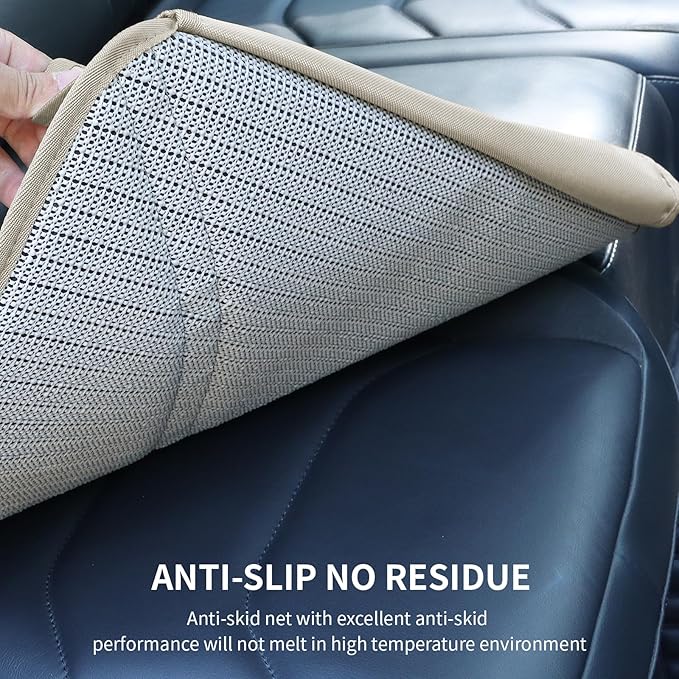 Car Seat Protector Leather Waterproof Child Safety Seat Protector Cover with Thick Pad and 2 Large Pockets Durable Kick Mat f