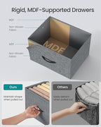 SONGMICS BELLAH Collection - Dresser for Bedroom, Chest of Drawers, Storage Organizer Unit, Closet, Entryway, Steel, 8 Drawer