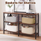 OIAHOMY Storage Basket for Shelves, Closet Cube Storage Bins Baskets for Clothes Blanket Towels, Baby Nursery, Toy Baskets Bo