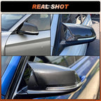 ACLONG Carbon Fiber Mirror Cover Caps Rearview Side Mirror Covers Compatible with BMW F20 F21 F22 F30 F31 F32 F36 F87 E84 GT 3GT X1 M2 M3-1Pair
