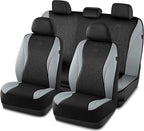 Skechers Car Seat Covers,Leather Seat Covers with GOGA Mat Technology,Waterproof Car Seat Covers Full Sets,Airbag Compatible,