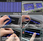 NBTEPEM 27 PCs Blue Bling Car Accessories Set for Women, Steering Wheel Covers Universal Fit 15 Inch, Bling License Plate Frame, Bling Phone Holder, Bling Car Coasters (Blue Diamond)