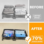 SpaceAid Travel Vacuum Bags for Luggage with Electric Pump, 18 Pack Vacuum Seal Bags for Clothing Travel, Space Saver Compres