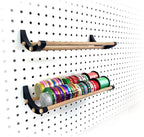 PEGGY Pegboard Accessory Hook and Dowel Organizer Storage for Tape, Steel Wire Spools, Ribbon, Crafts, Hobby, 12” kit (1PK Bl