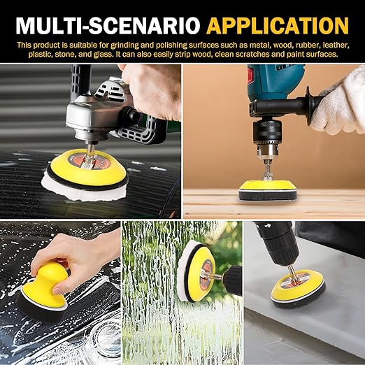 215Pcs 3 Inch Sanding Disc Drill Polishing Kit, Headlight Restoration Kit, Hook and Loop Sanding Pads - 60 to 10000 Grits Wet