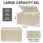 VERONLY Large Toy Box Chest Storage with Lid - Collapsible Kids Toys Boxes Organizer Bins Baskets with Handles for Boys, Girl