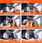 4K Dash Cam fit for Ford F150 2013-2017 F250/F350 Super Duty 2015-2019 XLT Lariat King Ranch Raptor Limited Platinum (Model B