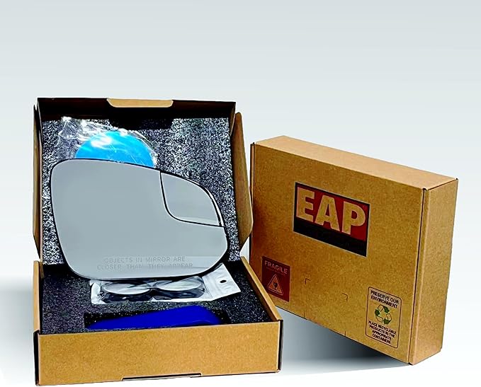 EAP Passenger Side Mirror Glass Compatible with Toyota RAV4 2013-2025, 4runner 2014-2024, Tacoma 2016-2026, Heated 879310R200 8793142D40 8793142D50 879310R210 8790204010 87902AK010 TO1325174