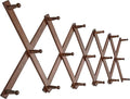 SKOLOO Hat Rack for Wall with 17 Hooks, Solid Wooden, Modern, Expandable Coat Rack Wall Mount for Coats, Hats, Bags, Baseball