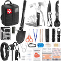 Gifts for Men Christmas Dad, Survival Kit, 150 PCS Survival Gear and Supplies Equipment with Trauma Bag, Molle Pouch Emergenc