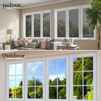 Niviy Window Tint Car One Way Mirror Window Film with Installation Tools, Sun UV Blocking Heat Control and Daytime Window Film See Out Not in for Home Office (Black-Silver, 23.6 x 78.7 inch)