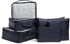 Brookstone Packing Cubes - 6 Piece Compression Packing Cubes for Travel Essentials - Luggage Sets Cube Storage Organizer Bags