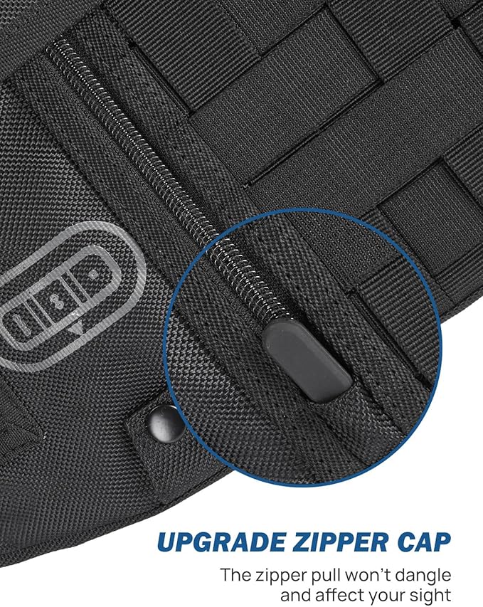 JOYTUTUS Sun Visor Organizer Compatible with 2018-2026 Wrangler JL & Gladiator JT, Driver's Side Front Tactical Visor Storage Cover Molle Webbing Visor Storage Holder Pouch, Multi-Pocket Net Zipper