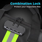 Accordion File Organizer with Combination Lock,Fireproof Expanding File Folder with Multi Pockets,13 Pockets Document Organiz