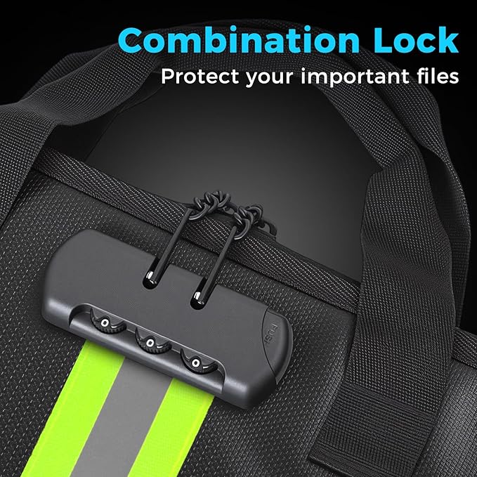 Accordion File Organizer with Combination Lock,Fireproof Expanding File Folder with Multi Pockets,13 Pockets Document Organiz