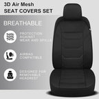 3D Air Mesh Car Seat Covers Front Sets Washable and Breathable Premium Cloth Automotive Vehicle Seat Covers for Cars Interior