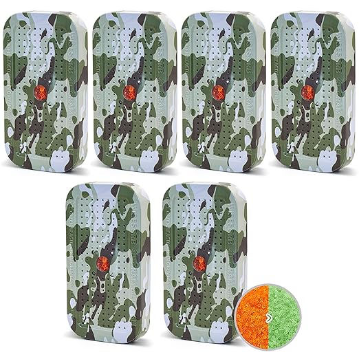 40 Gram Gun Safe Dehumidifier Camouflage, Rechargeable Desiccant Canister Dehumidifier Bags, Reusable Silica Gel Packets