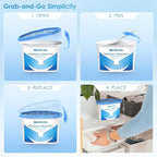 Moisture Absorbers, Efficient Humidity Absorber & Odor Eliminator Boxes, Refillable Car Dehumidifier for Closet, Bathroom,