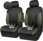 CAR PASS Waterproof Car Seat Covers Front Seats Covers Neoprene Wetsuit, All-Weather Non-Slip Durable,Universal Fit for SUV S