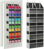 Unjumbly 5 Tiers Over The Door Hanging Yarn Storage Organizer, Hanging Door Organizer for Knitting and Crochet Supplies, Back