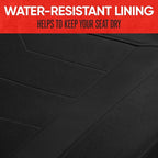 Motor Trend SpillGuard 2 Black Seat Covers for Cars & Seat Covers for Trucks - Neoprene Lining Waterproof Car Seat Covers Fro