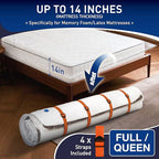 Mattress Vacuum Storage Bag for Memory Foam, Latex and Hybrid Mattress, Easy Moving and Storage (Full/Queen Size)