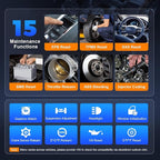 XTOOL D6 OBD2 Scanner Diagnostic Tool with Lifetime Free Updates: 2026 Full System Scan Tool with 15 Resets, Crank