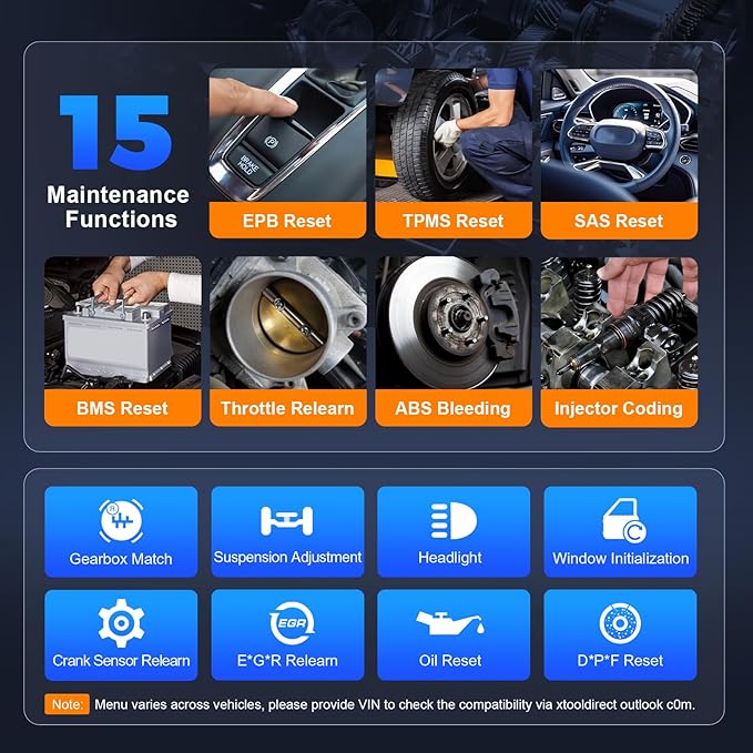 XTOOL D6 OBD2 Scanner Diagnostic Tool with Lifetime Free Updates: 2026 Full System Scan Tool with 15 Resets, Crank