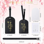 Amylove Bulk Luggage Tags Wedding Favors Adventure Begins Luggage Tags for Guests Travel Tag for Suitcase Bridal Gift 24 Pack