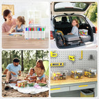 Plastic Storage Bins with Lids Stackable organization and Storage Containers for Organizing Snacks, Crafts, Tools Clear Stora