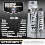 Flitz Metal Polish Paste - 1.76oz USA-Made Polish for Solid Chrome, Stainless Steel, & Aluminum - Non-Abrasive for Light Oxidation - Requires Manual Buffing - Not for Plated/Coated Surfaces (1 Pack)
