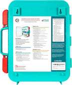 Be Smart Get Prepared First Aid Kit, Teal, 326 Piece, Exceeds OSHA and ANSI Guidelines 100 People - Office, Home, Car, School