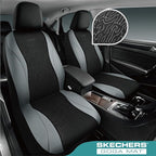 Skechers Car Seat Covers,Leather Seat Covers with GOGA Mat Technology,Waterproof Car Seat Covers Full Sets,Airbag Compatible,