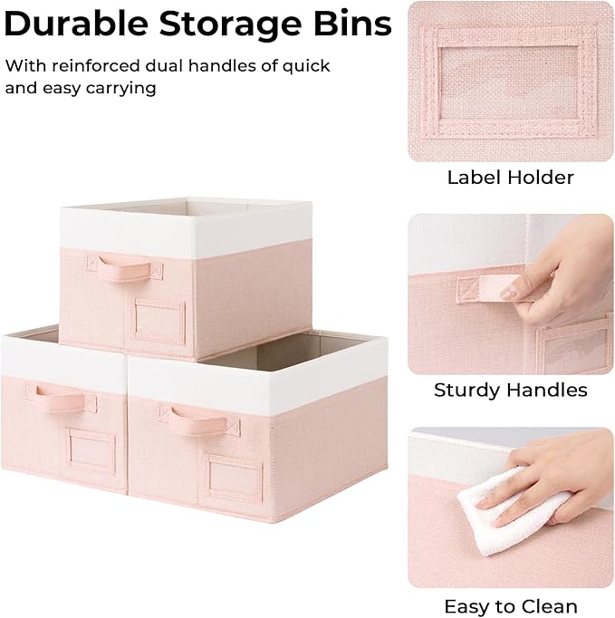GRANNY SAYS Storage Baskets for Organizing, Fabric Storage Bins for Shelves, Closet Storage Boxs, Clothing Storage and Organi
