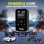 Vinid Cordless Air Compressor, 75W Portable Tire Inflator with Digital Pressure Gauge, Auto Shut Off, Fast Inflation for Car Tires, Bike, Motorcycle, Balls & Inflatables, Rechargeable Battery Powered