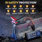 Jump Starter with Air Compressor Jump Box 4000A Portable Jump Starter (9.0L Gas/7.0L Diesel) 12V Car Battery Jumper Starter