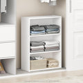 Furinno Reed Closet Organizers and Storage, 3-Tier Reversible Closet Shelves, Closet Organization Shelf, 9.7 x 23.7 x 31.5, f