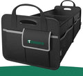 2-Compartment Trunk Organizer & Multi-Compartment Storage Box 600D Waterproof Oxford, with Reflective Strips and 8 Side Mesh