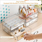 Yieach Clear Acrylic Makeup Organizers Countertop for Dresser,Desk,Bathroom Vanity,5Tier Stackable Make up Holders and Makeup