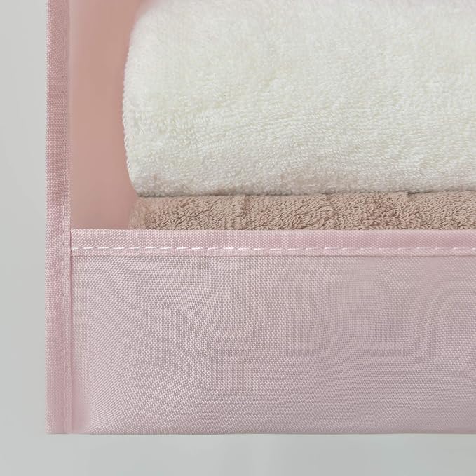 GRANNY SAYS 3-Shelf Hanging Closet Organizer, Collapsible Closet Hanging Shelves, Nursery Hanging Organizer, Pink, 29 ½" H X 