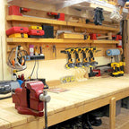 UNITEDPOWER Wall Mounted Power Tool Organizer Holder, Heavy Duty Utility Storage Rack for Battery Powered Hand Tools, Cordles